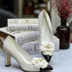 Chanel Floral Heel Pumps