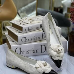 Chanel Ballet Flats with Flower Accent