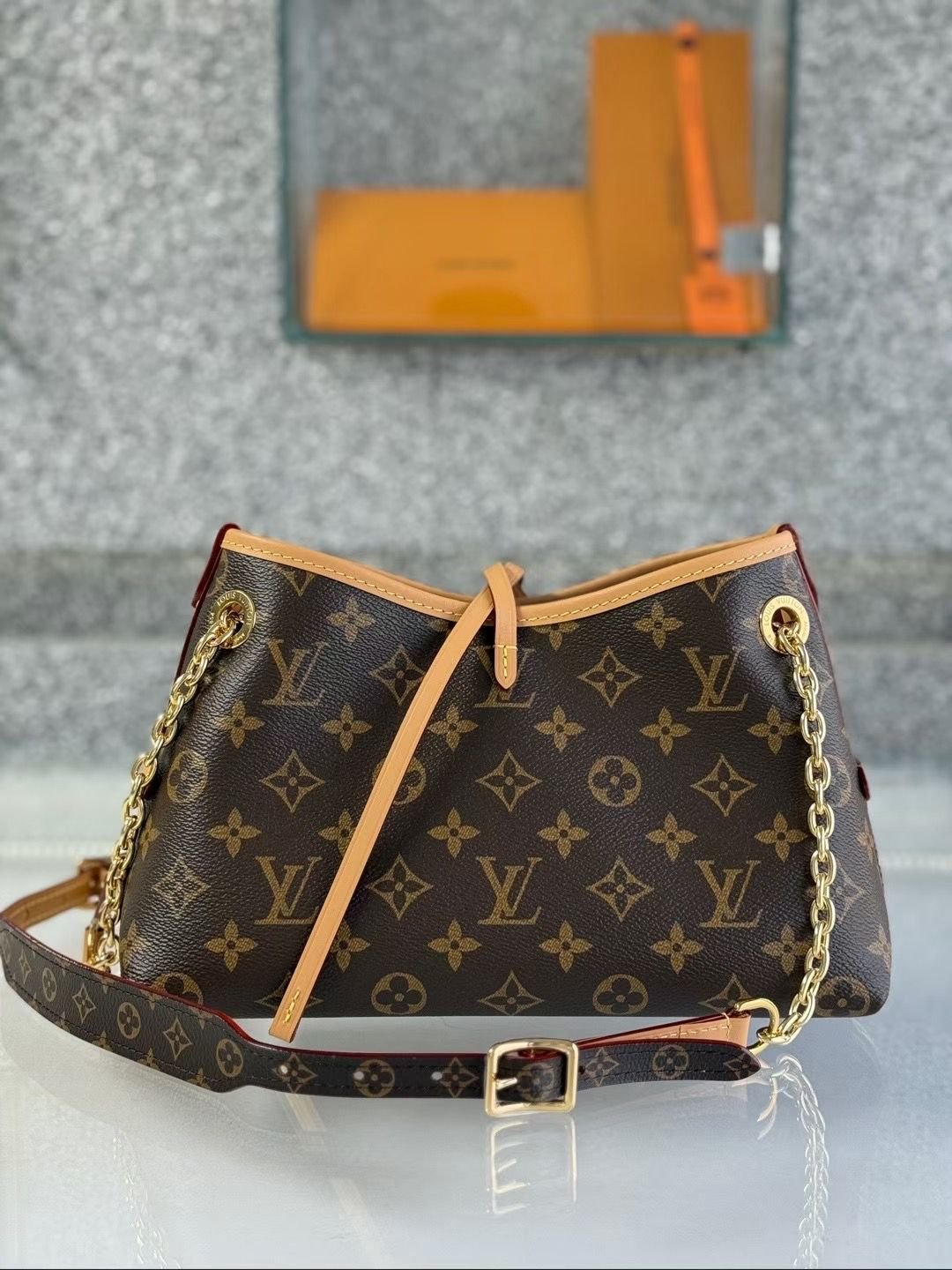 LV BB Bag with Gold Chain
