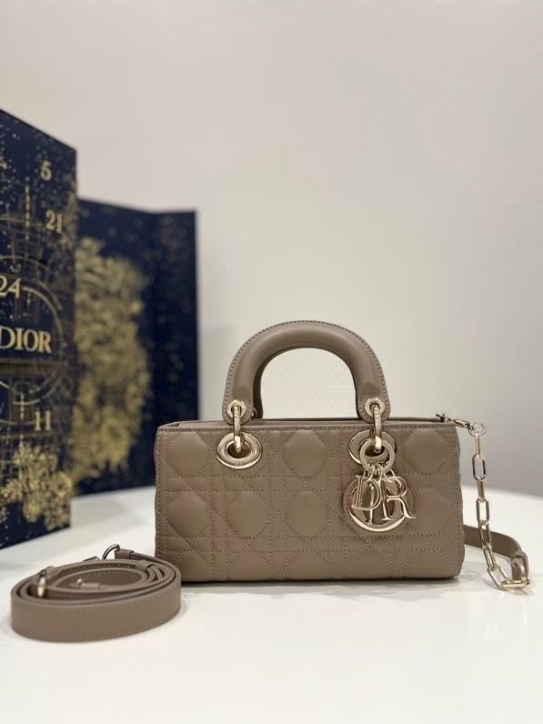 Lady D-Joy Small Lambskin Cannage Bag - Image 3