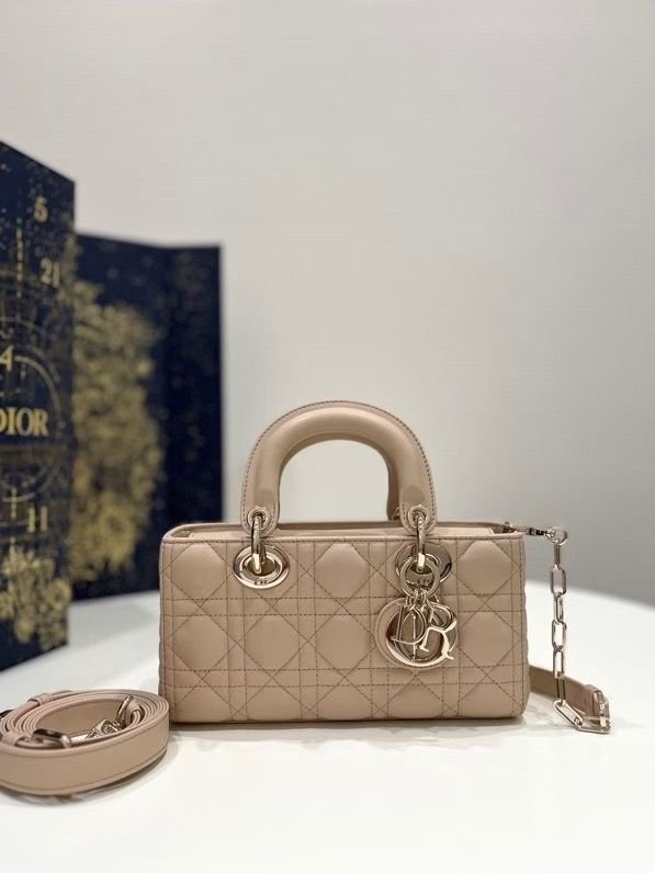 Lady D-Joy Small Lambskin Cannage Bag - Image 4