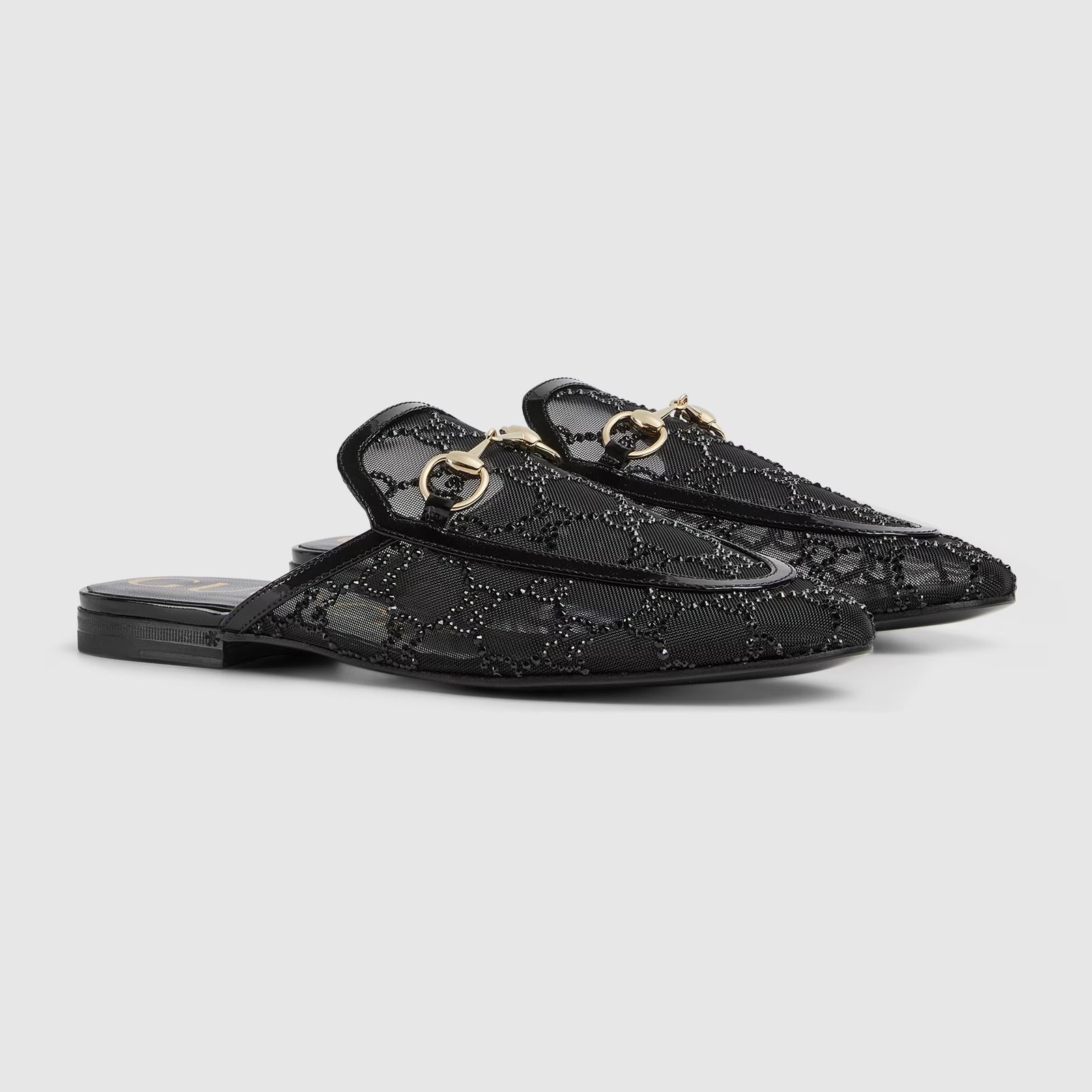 Gucci Women’s GG Crystal Princetown Slippers - Image 3