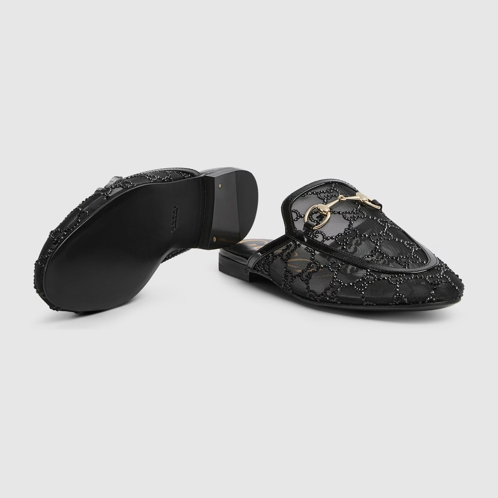 Gucci Women’s GG Crystal Princetown Slippers - Image 5