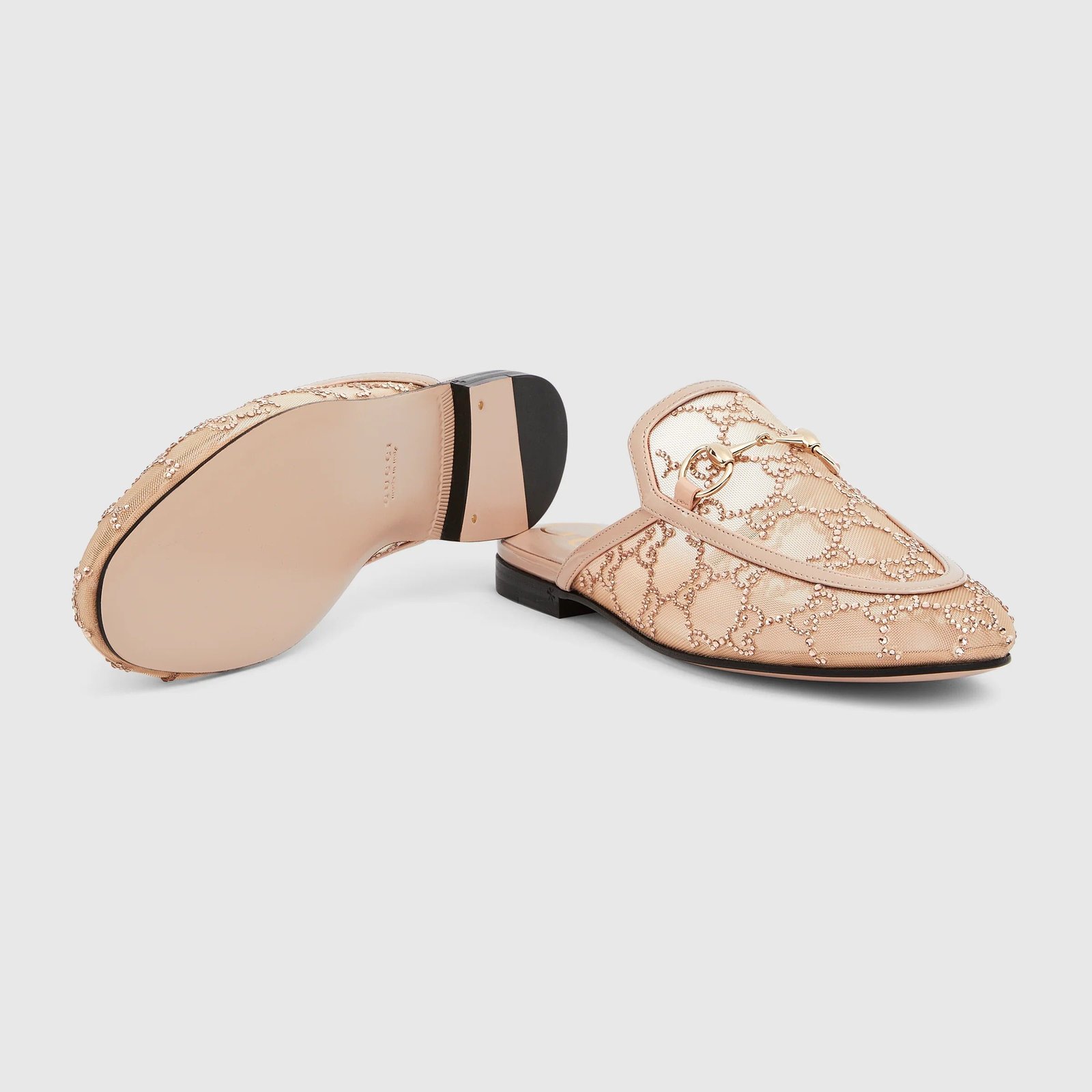 Gucci Women’s GG Crystal Princetown Slippers - Image 7