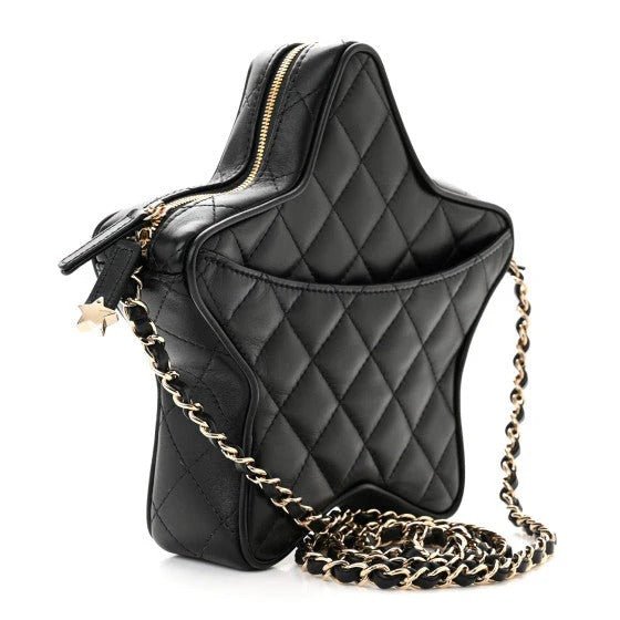 CHANEL Lambskin Quilted Walk of Fame Star Bag - Image 6